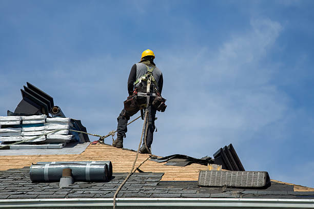 Professional Roofing technician working in Chester, OH